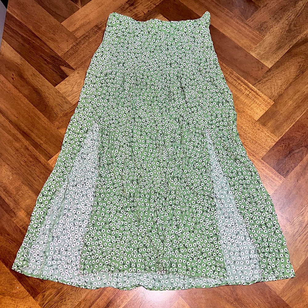 H&M Green Maxi Skirt